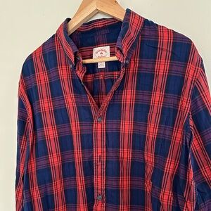 Brooks Brothers Red and Blue Checkered Shirt